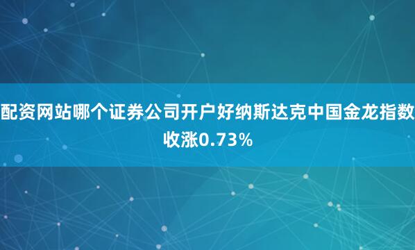 配资网站哪个证券公司开户好纳斯达克中国金龙指数收涨0.73%