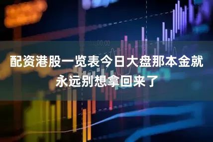 配资港股一览表今日大盘那本金就永远别想拿回来了